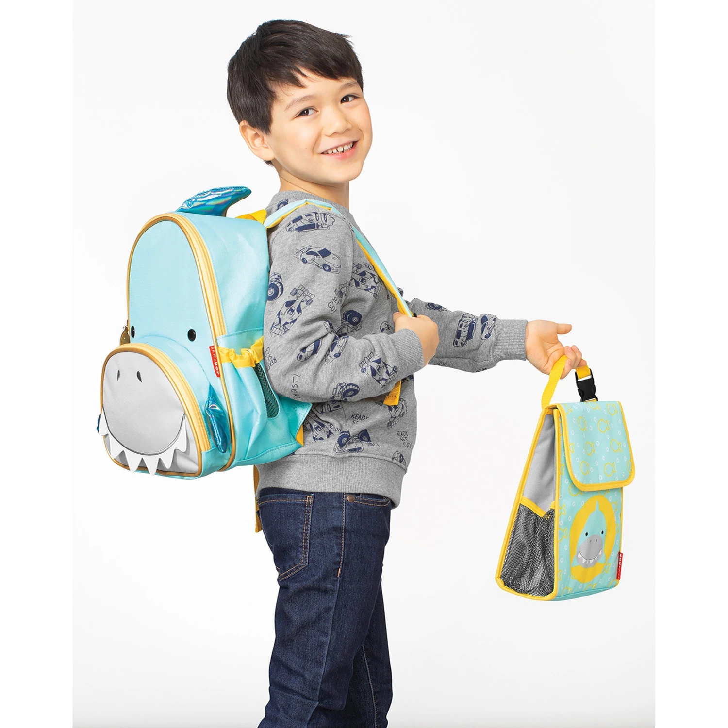 Skip Hop Zoo Little Kid Backpack - Shark 5 Skip Hop Zoo Little Kid Backpack - Shark - Image 5