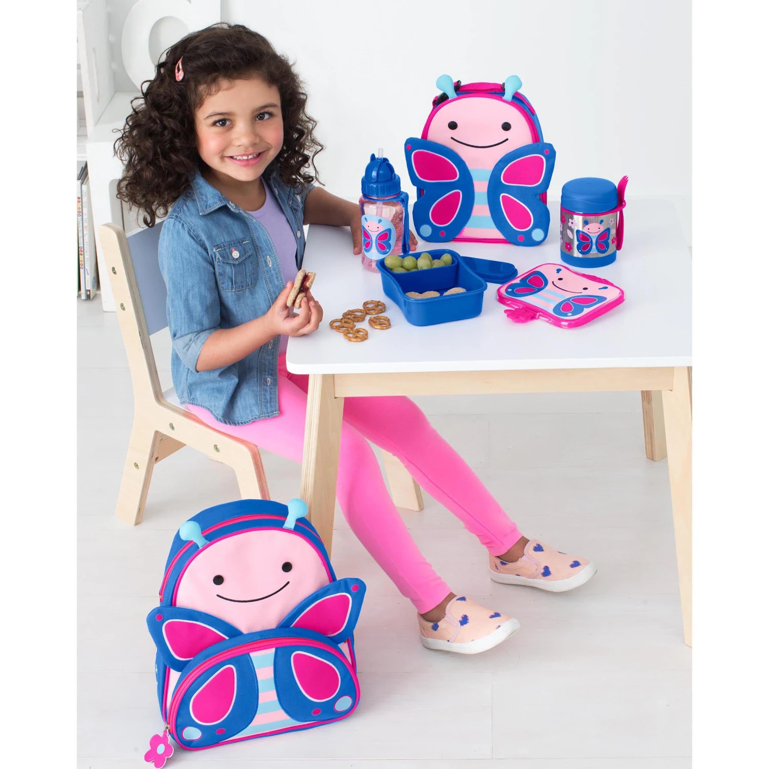 Skip Hop Zoo Little Kid Backpack - Butterfly 2 Skip Hop Zoo Little Kid Backpack - Butterfly - Image 2