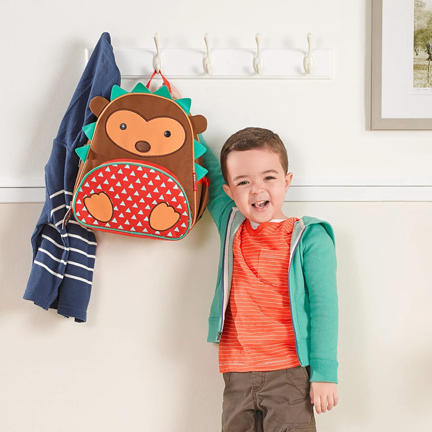 Skip Hop Zoo Little Kid Backpack - Hedgehog 4 Skip Hop Zoo Little Kid Backpack - Hedgehog - Image 4