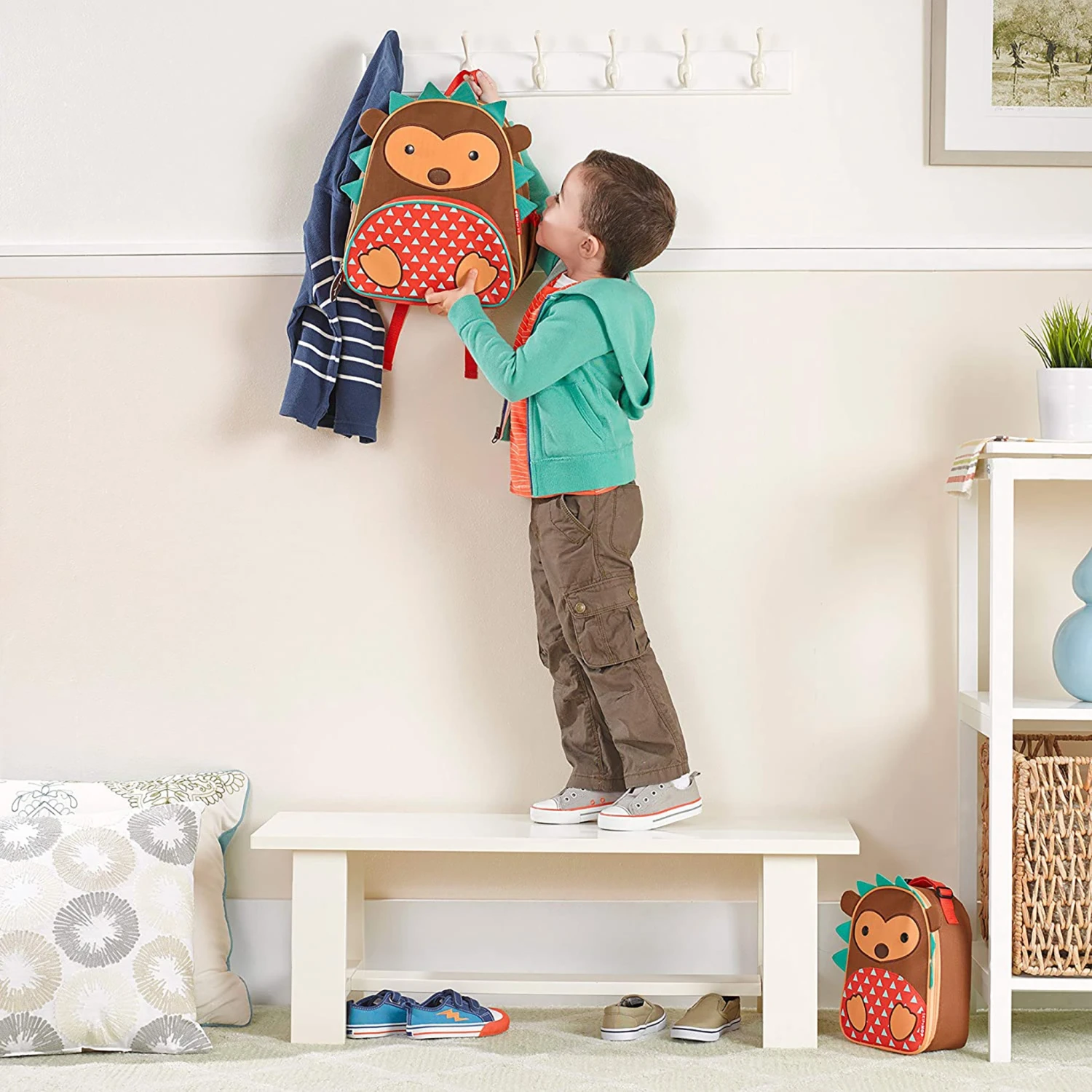 Skip Hop Zoo Little Kid Backpack - Hedgehog 5 Skip Hop Zoo Little Kid Backpack - Hedgehog - Image 5