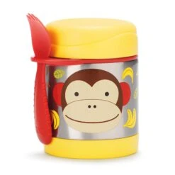 Skip Hop Zoo Insulated Little Kid Food Jar - Monkey