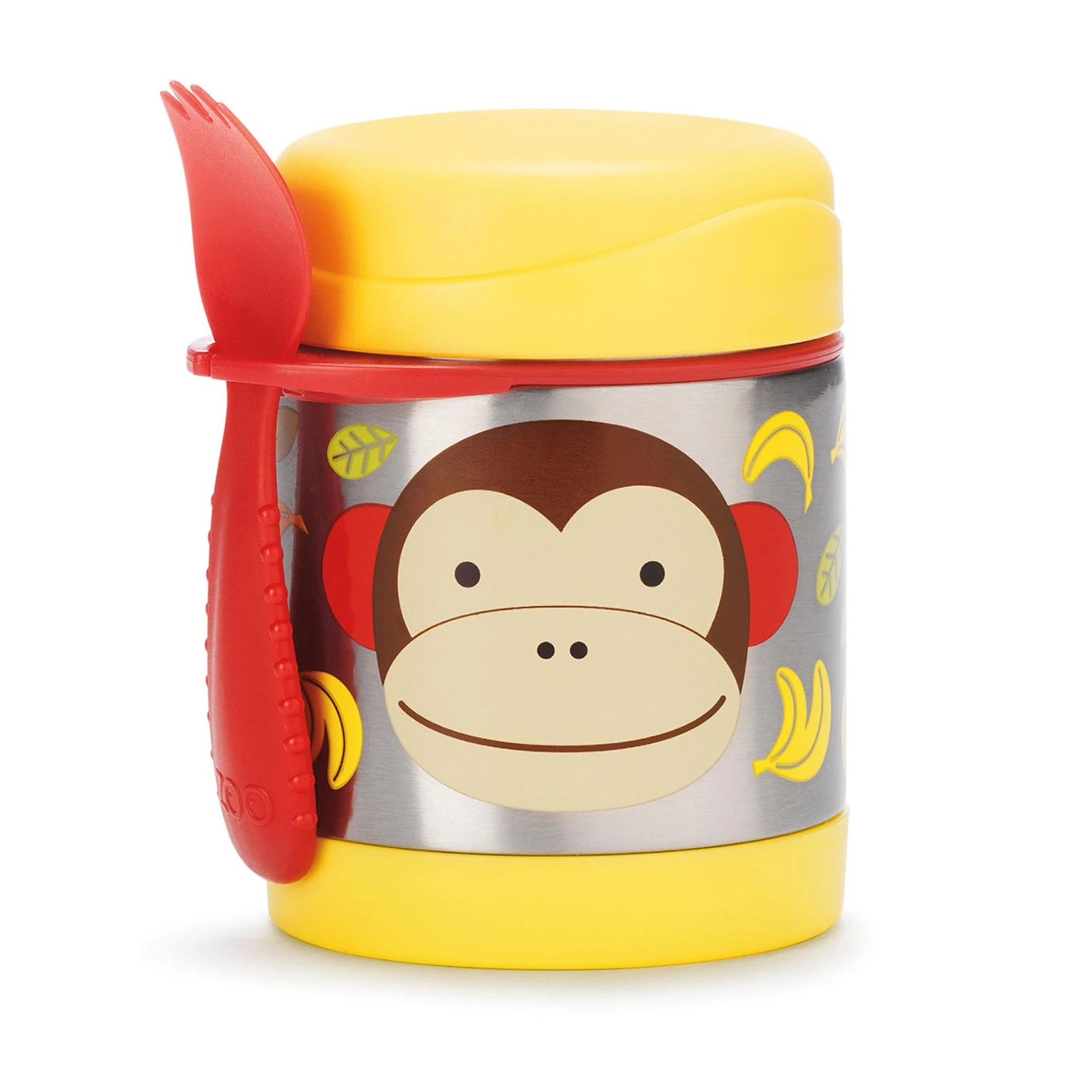 Skip Hop Zoo Insulated Little Kid Food Jar - Monkey 1 Skip Hop Zoo Insulated Little Kid Food Jar - Monkey
