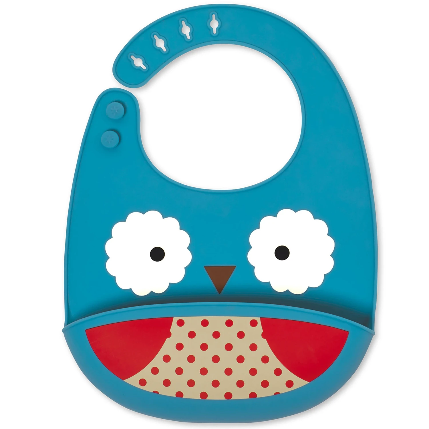 Skip Hop Zoo Fold & Go Silicone Bib - Owl 1 Skip Hop Zoo Fold & Go Silicone Bib - Owl