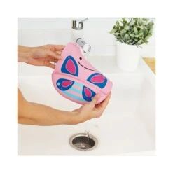 Skip Hop Zoo Fold & Go Silicone Bib - Butterfly 6 Skip Hop Zoo Fold & Go Silicone Bib - Butterfly -Skip Hop Store 0002014 5