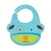Skip Hop Zoo Fold & Go Silicone Bib - Dog
