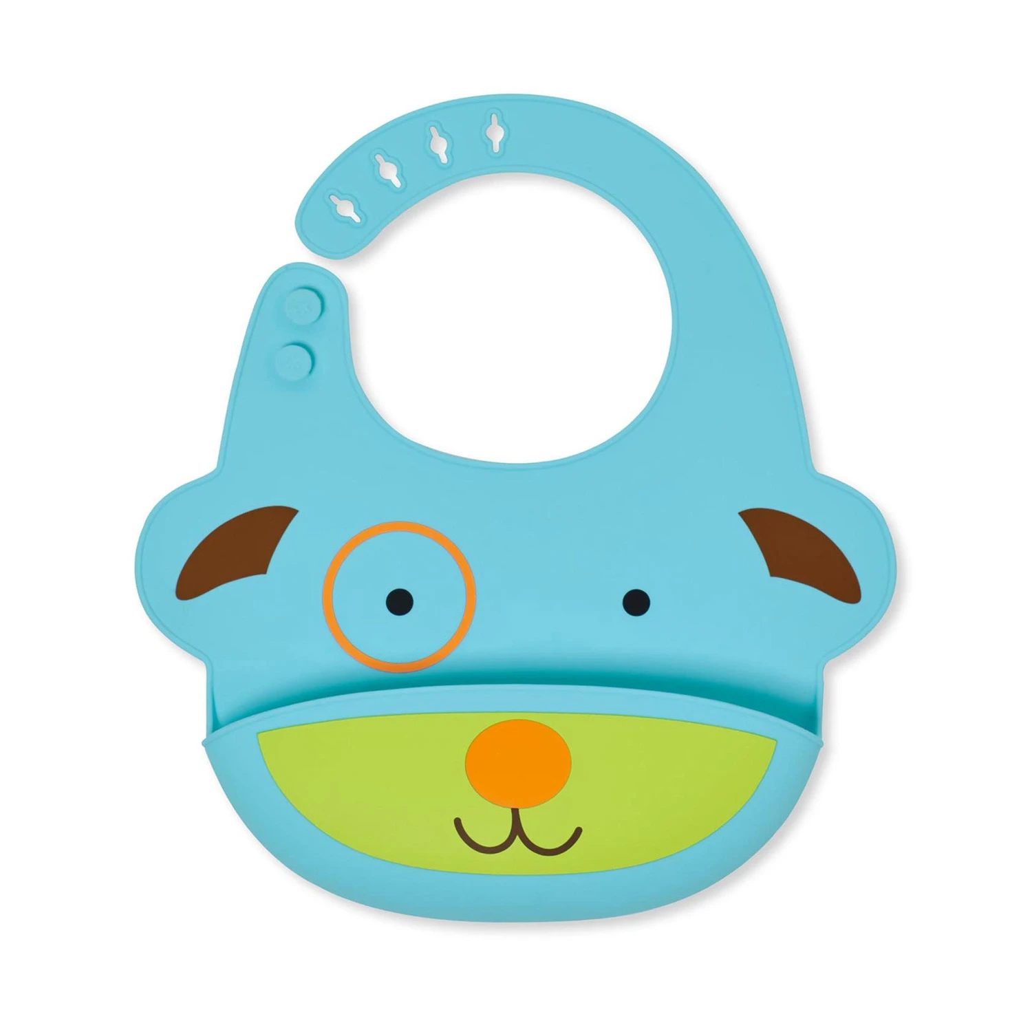 Skip Hop Zoo Fold & Go Silicone Bib - Dog 1 Skip Hop Zoo Fold & Go Silicone Bib - Dog