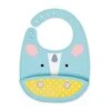 Skip Hop Zoo Fold & Go Silicone Bib - Unicorn