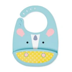 Skip Hop Zoo Fold & Go Silicone Bib - Unicorn
