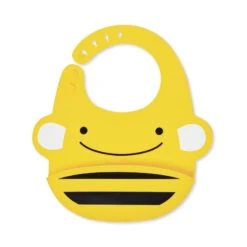 Skip Hop Zoo Fold & Go Silicone Bib - Bee