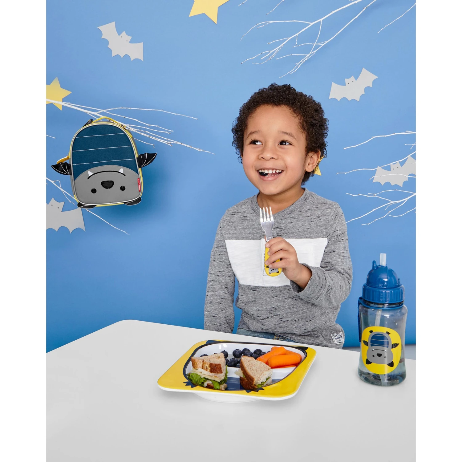 Skip Hop Zoo Plate & Bowl Set - Bat 6 Skip Hop Zoo Plate & Bowl Set - Bat - Image 6