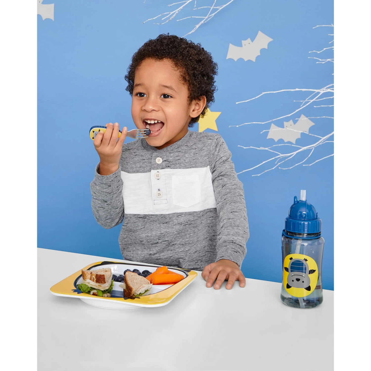 Skip Hop Zoo Plate & Bowl Set - Bat 4 Skip Hop Zoo Plate & Bowl Set - Bat - Image 4