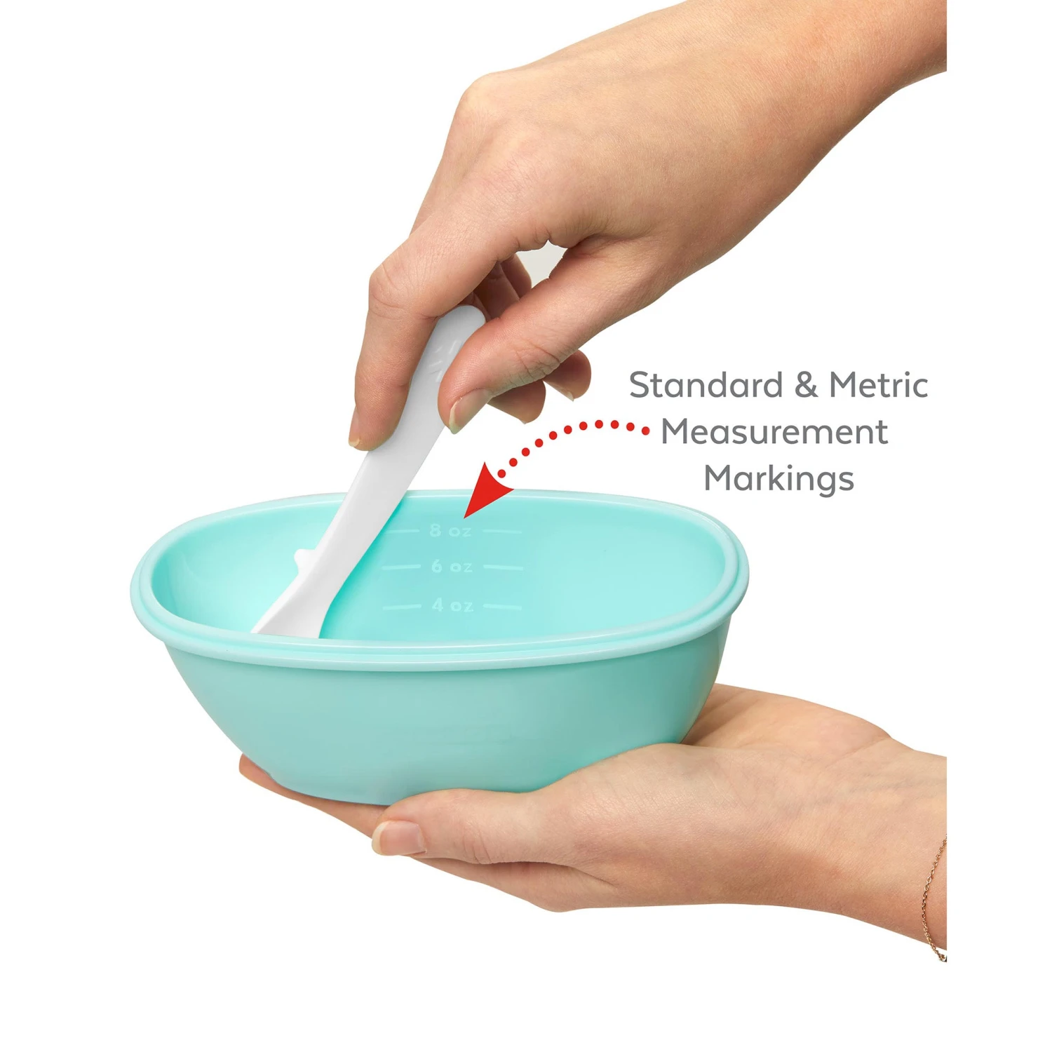 Skip Hop Easy-Serve Travel Bowl & Spoon- Teal 4 Skip Hop Easy-Serve Travel Bowl & Spoon- Teal - Image 4