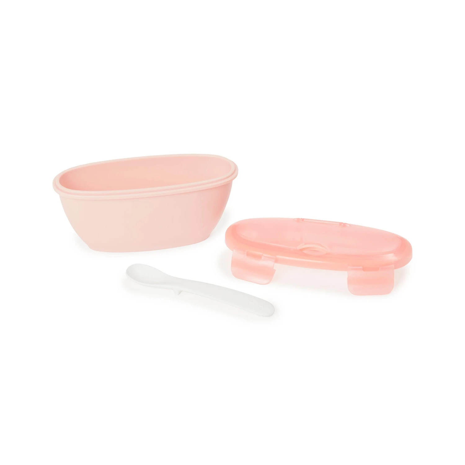 Skip Hop Easy-Serve Travel Bowl & Spoon- Coral 5 Skip Hop Easy-Serve Travel Bowl & Spoon- Coral - Image 5