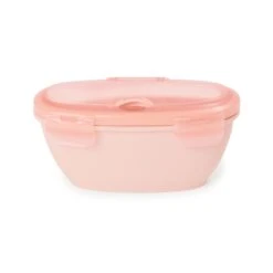 Skip Hop Easy-Serve Travel Bowl & Spoon- Coral