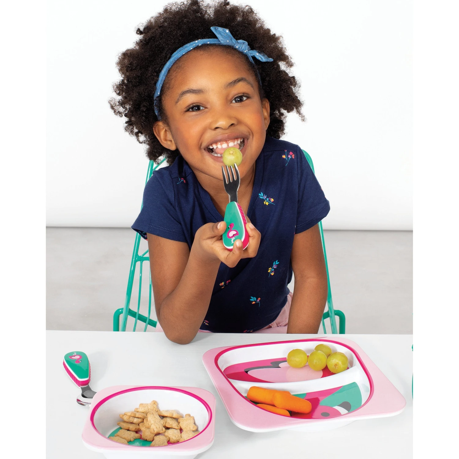 Skip Hop Zoo Utensils - Flamingo 2 Skip Hop Zoo Utensils - Flamingo - Image 2