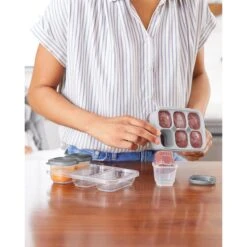 Skip Hop Easy-Fill Freezer Trays-Grey/Coral 9 Skip Hop Easy-Fill Freezer Trays-Grey/Coral -Skip Hop Store 0002956 9