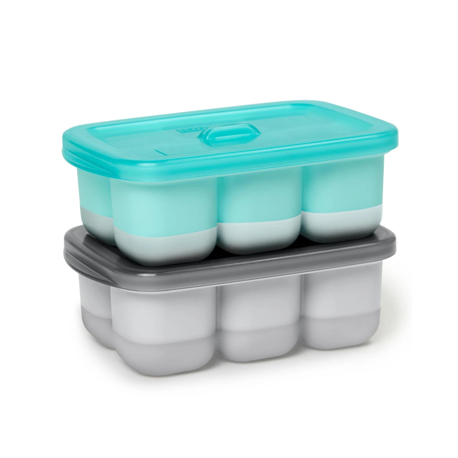 Skip Hop Easy-Fill Freezer Trays-Grey/Teal 1 Skip Hop Easy-Fill Freezer Trays-Grey/Teal