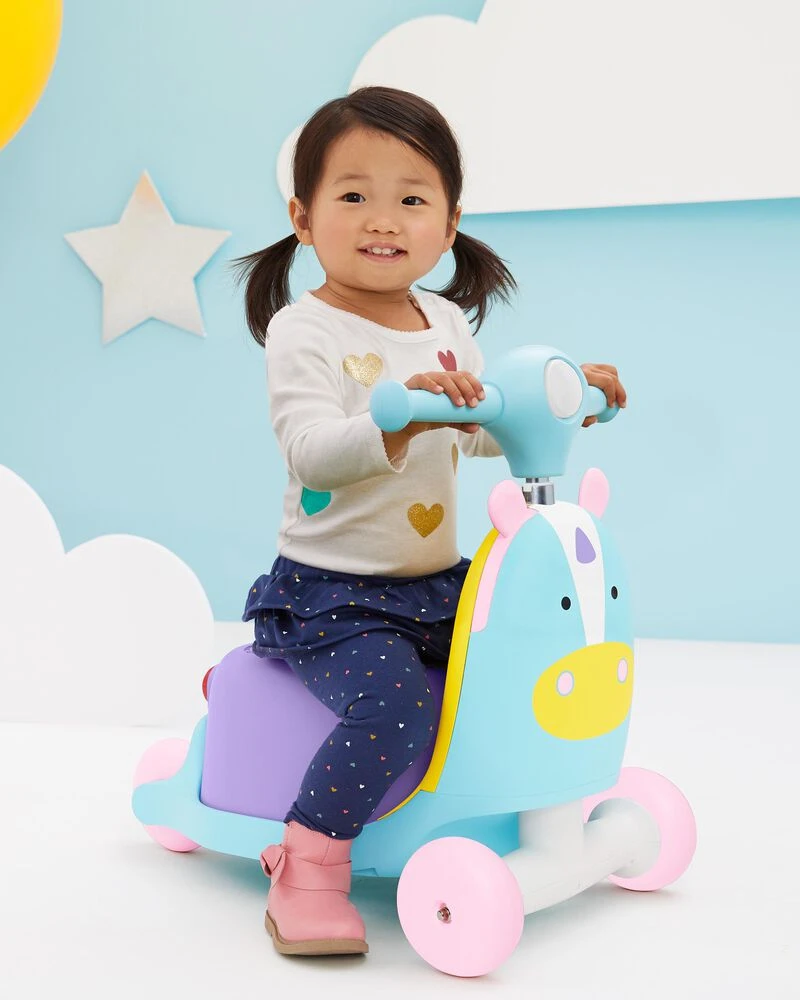 Skip Hop Zoo 3-in-1 Ride On Toy - Unicorn 3 Skip Hop Zoo 3-in-1 Ride On Toy - Unicorn - Image 3