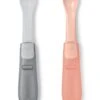 Skip Hop Easy-Fold Travel Spoons- Grey/Coral