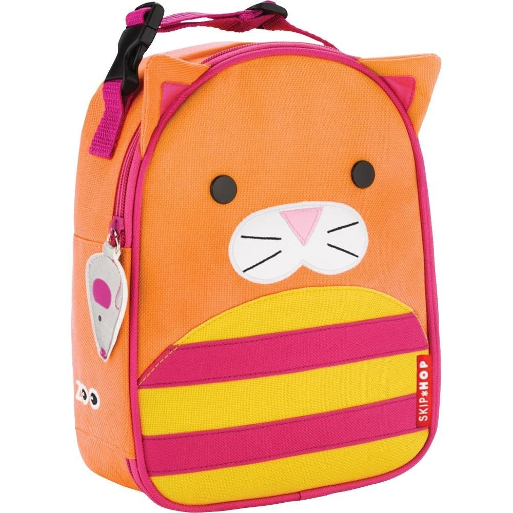 Skip Hop Zoo Lunchies Insulated Lunch Bags, Cat 1 Skip Hop Zoo Lunchies Insulated Lunch Bags, Cat