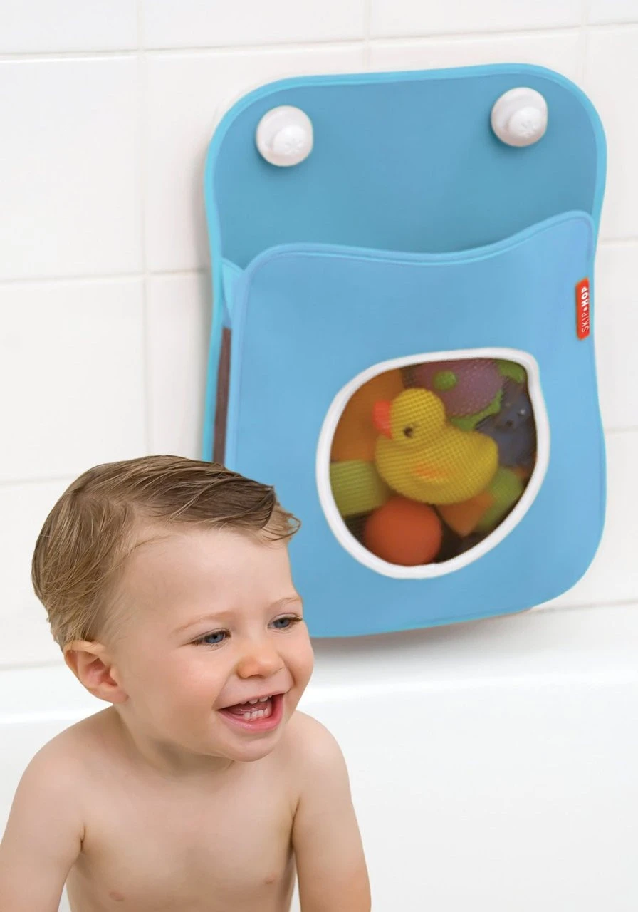 Skip Hop Tubby Bath Toy Organizer, Sky Blue 3 Skip Hop Tubby Bath Toy Organizer, Sky Blue - Image 3
