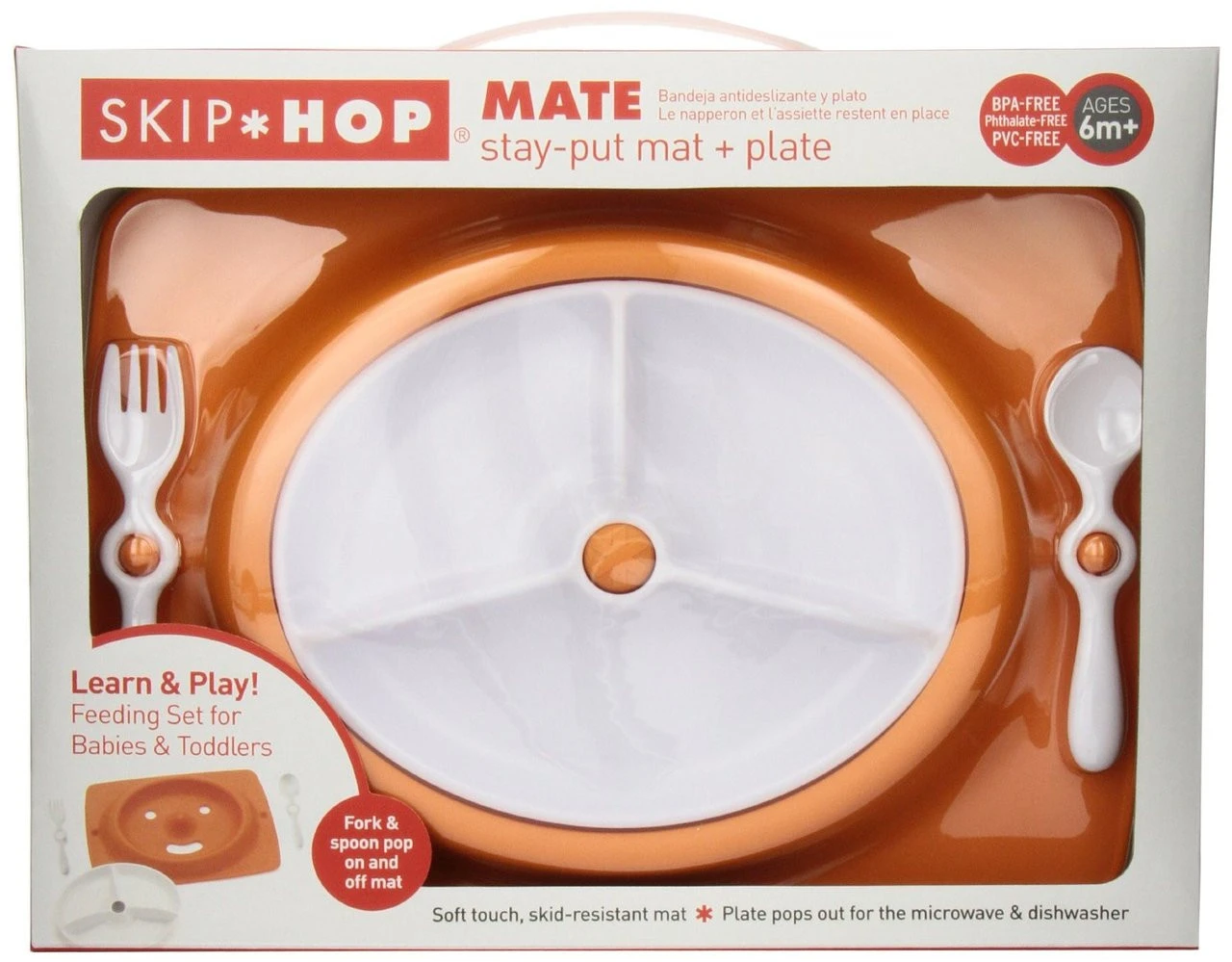 Skip Hop Mate Feeding Plate And Utensils 3 Skip Hop Mate Feeding Plate And Utensils - Image 3