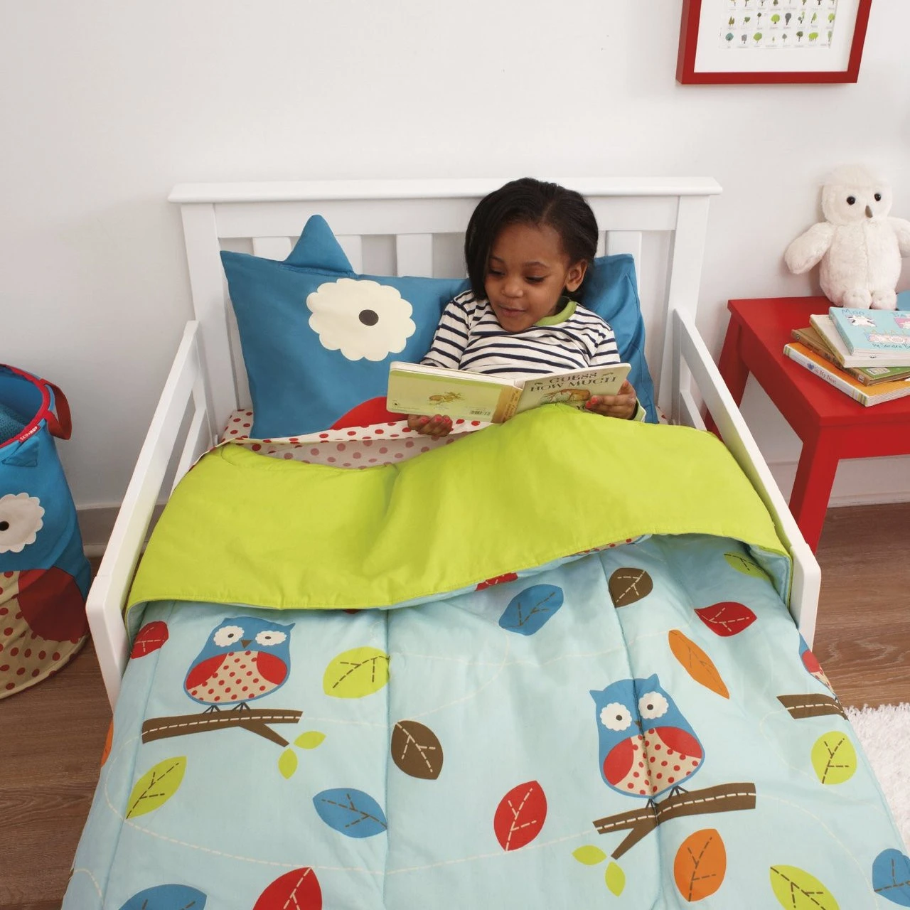 Skip Hop 4 Piece Toddler Bedding Set, Owl 2 Skip Hop 4 Piece Toddler Bedding Set, Owl - Image 2