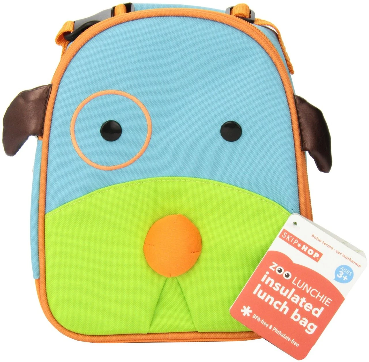 Skip Hop Zoo Lunchie Insulated Lunch Bag, Dog 3 Skip Hop Zoo Lunchie Insulated Lunch Bag, Dog - Image 3