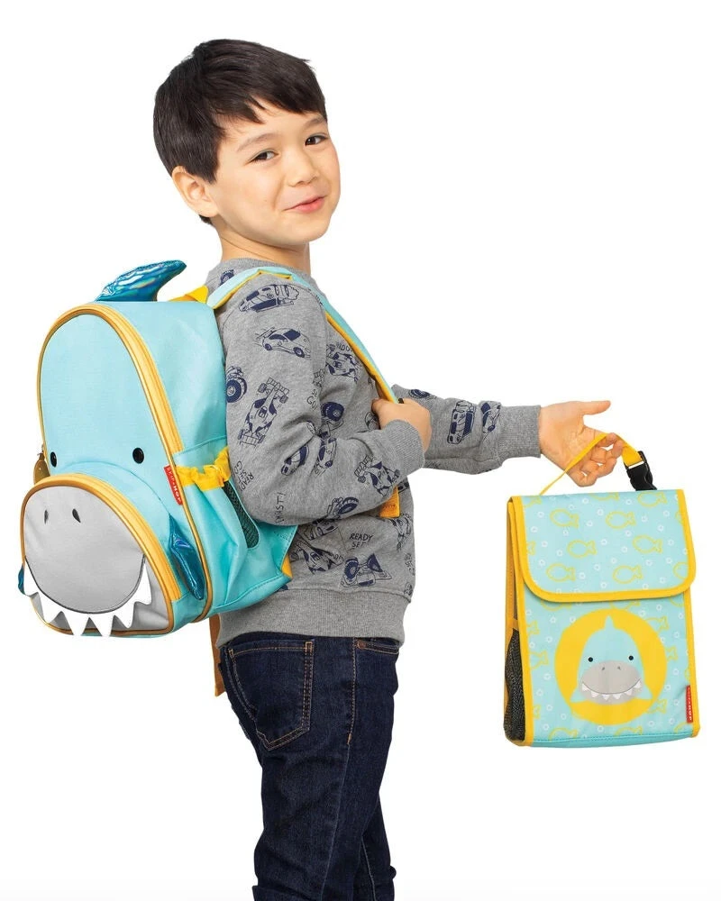 Skip Hop Zoo Insulated Kids Lunch Bag - Shark 2 Skip Hop Zoo Insulated Kids Lunch Bag - Shark - Image 2