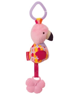 Skip Hop Bandana Buddies Chime & Teethe Toy - Flamingo