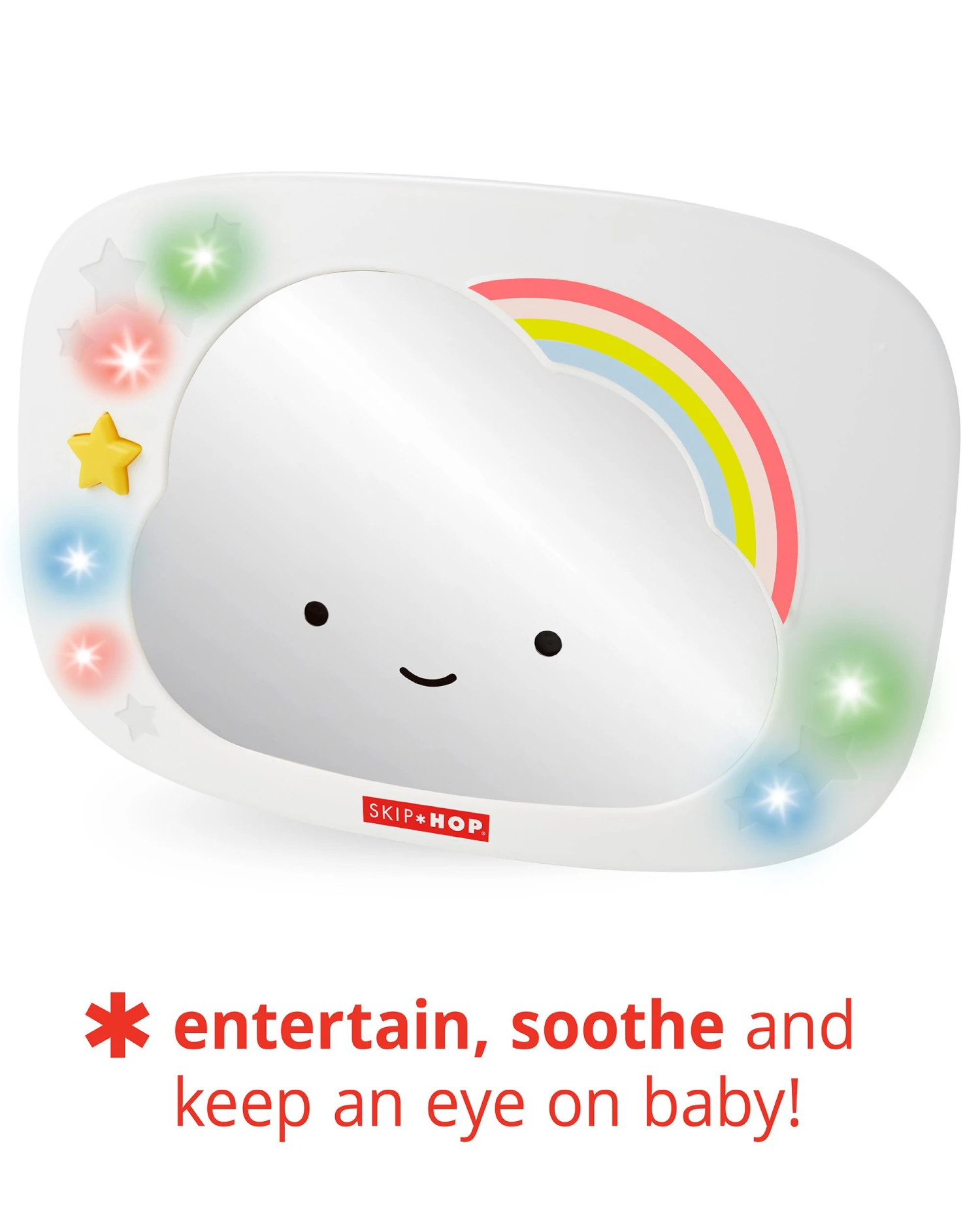 Skip Hop Silver Lining Cloud Entertainment Car Mirror 4 Skip Hop Silver Lining Cloud Entertainment Car Mirror - Image 4