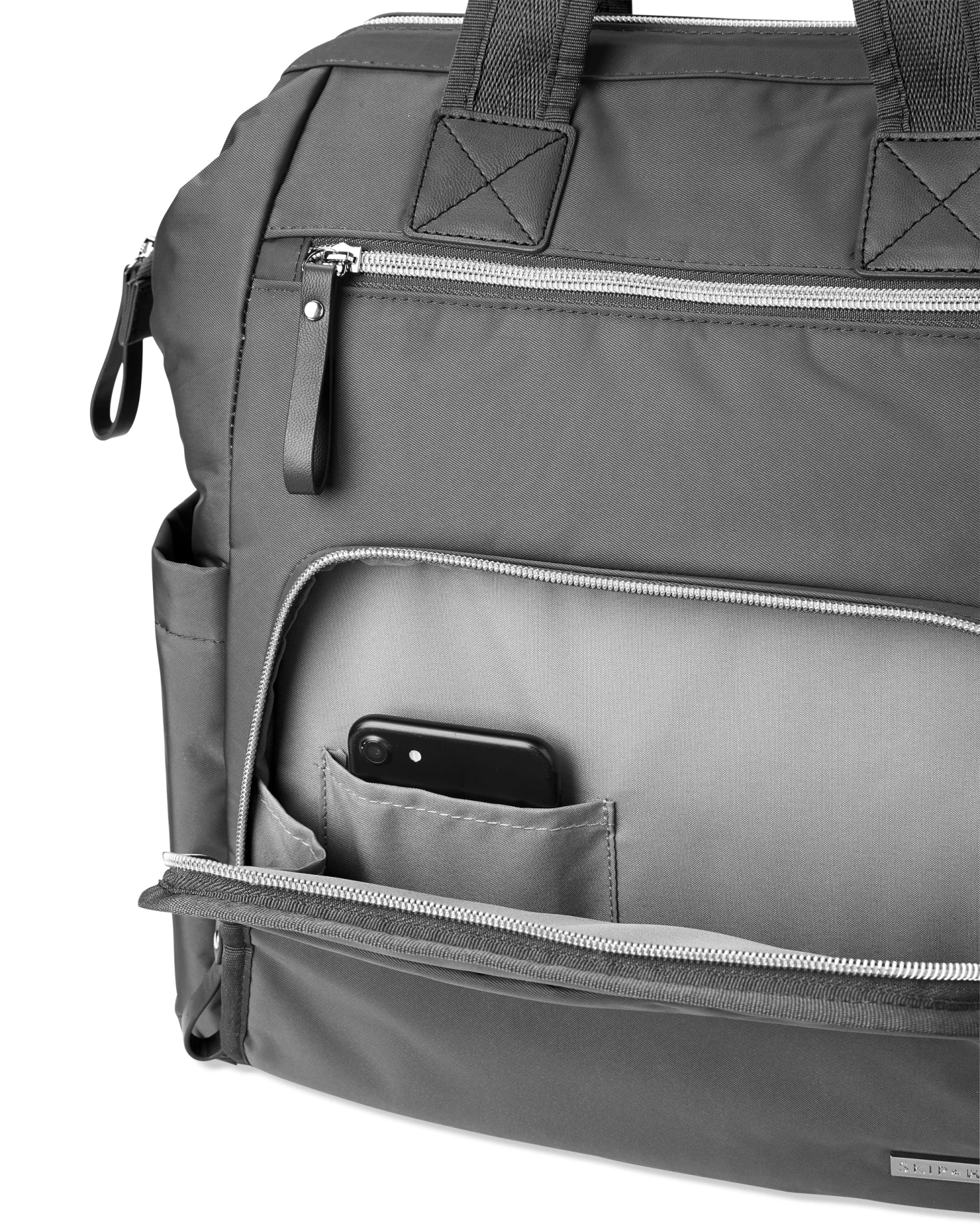 Skip Hop Mainframe Wide Open Diaper Backpack - Charcoal 2 Skip Hop Mainframe Wide Open Diaper Backpack - Charcoal - Image 2