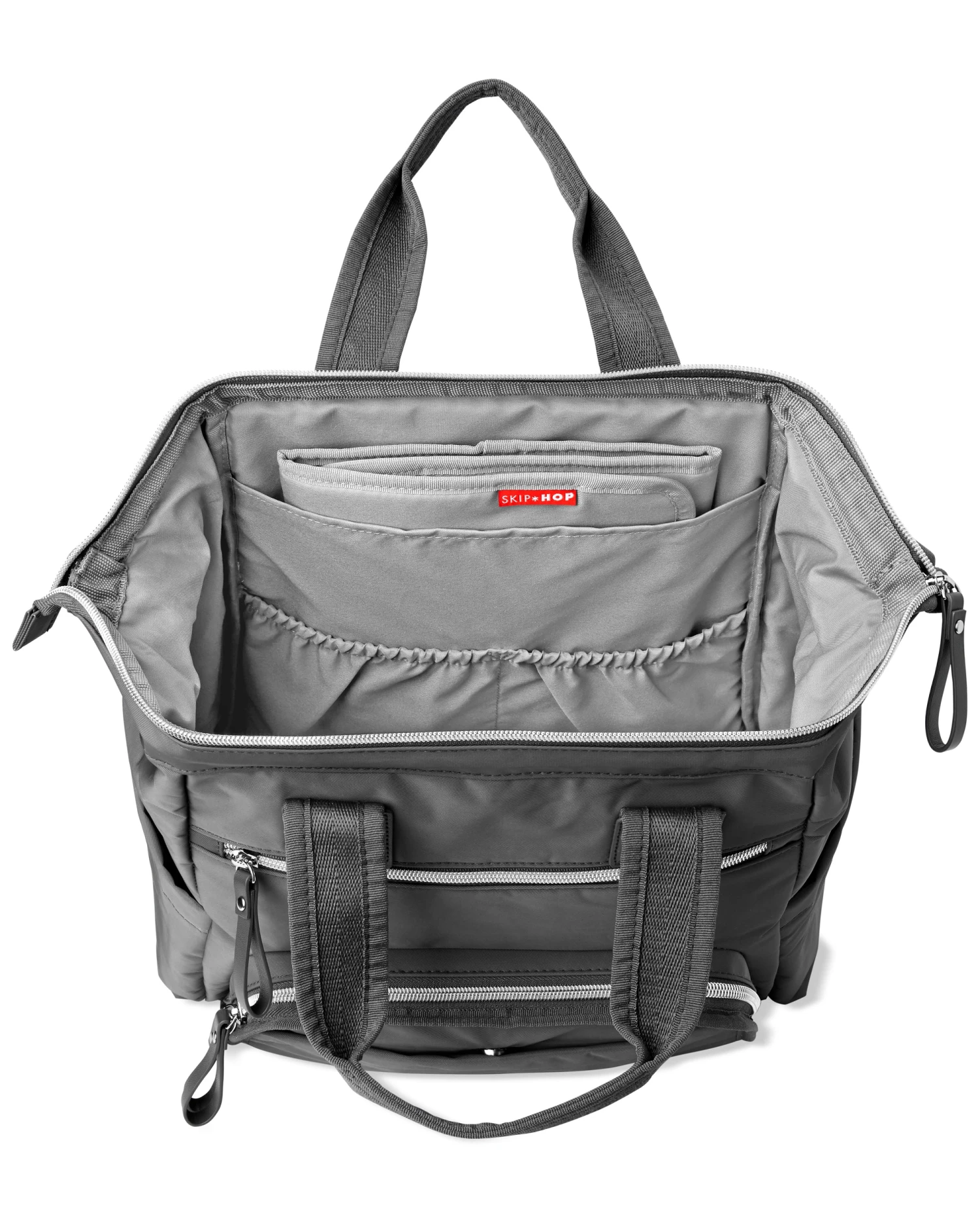 Skip Hop Mainframe Wide Open Diaper Backpack - Charcoal 8 Skip Hop Mainframe Wide Open Diaper Backpack - Charcoal - Image 8