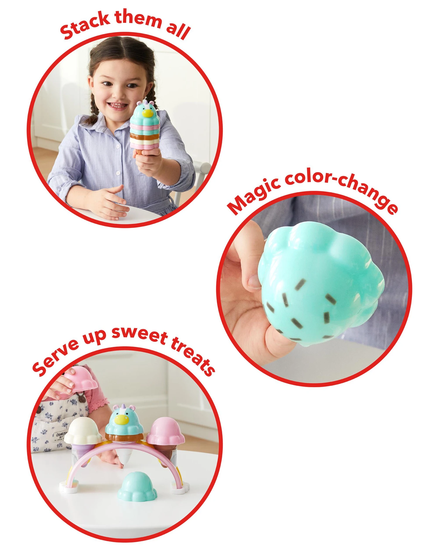 Skip Hop ZOO® Sweet Scoops Ice Cream Set 2 Skip Hop ZOO® Sweet Scoops Ice Cream Set - Image 2