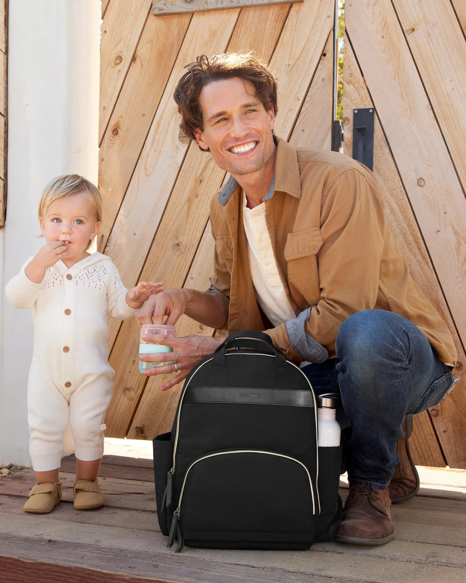 Skip Hop Envi Luxe Backpack Diaper Bag - Black 9 Skip Hop Envi Luxe Backpack Diaper Bag - Black - Image 9