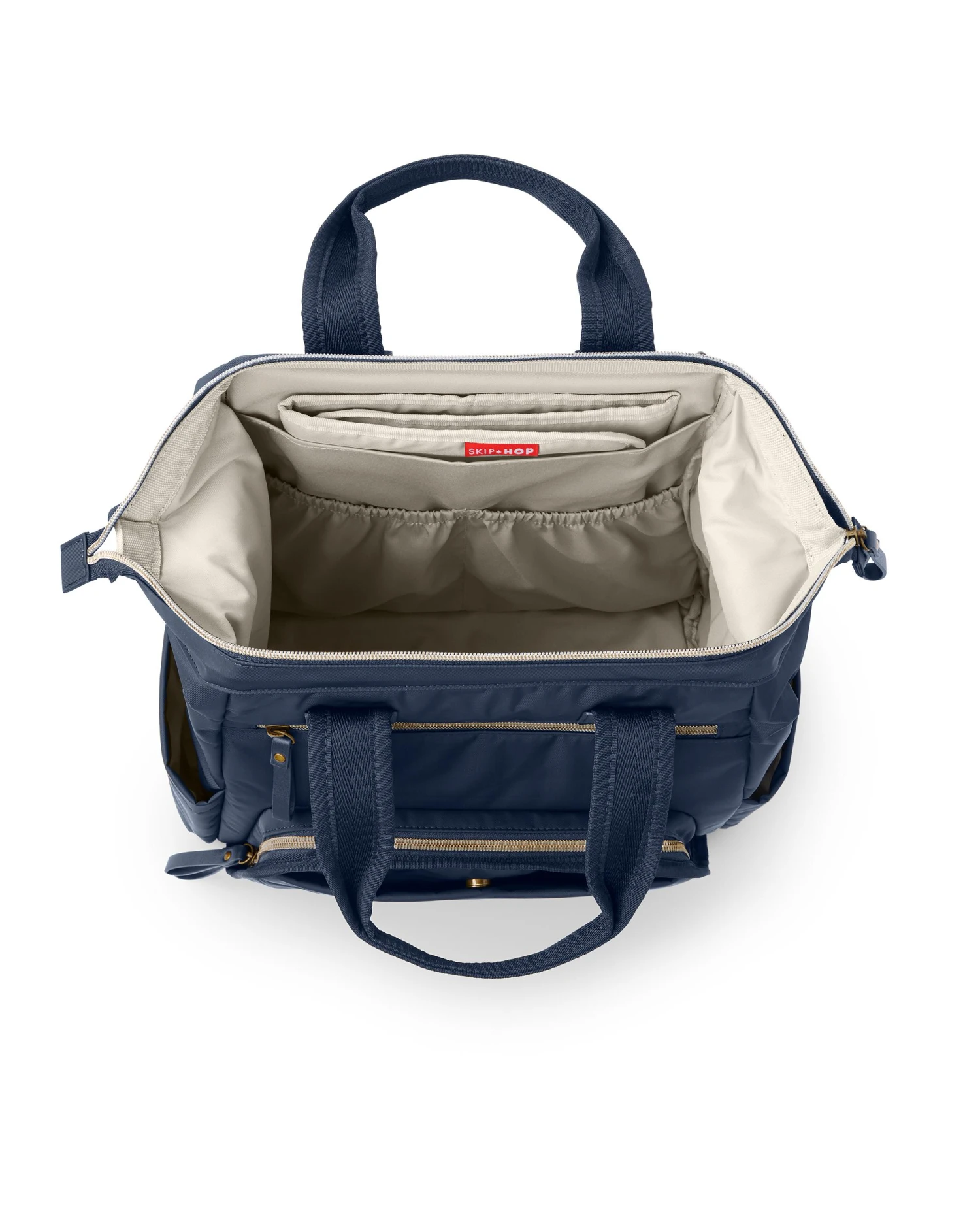 Skip Hop Mainframe Wide Open Diaper Backpack - Navy 10 Skip Hop Mainframe Wide Open Diaper Backpack - Navy - Image 10