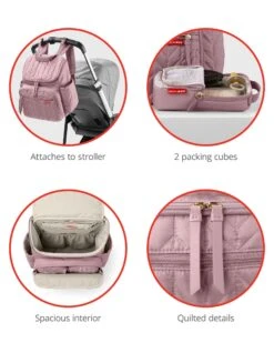 Skip Hop Forma Diaper Backpack - Mauve 11 Skip Hop Forma Diaper Backpack - Mauve -Skip Hop Store 9M203710 2
