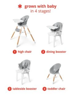 Skip Hop EON 4-In-1 High Chair - Grey/White 12 Skip Hop EON 4-In-1 High Chair - Grey/White -Skip Hop Store 9M494410 2