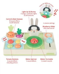 Skip Hop Farmstand Let The Beet Drop DJ Set Baby Musical Toy 7 Skip Hop Farmstand Let The Beet Drop DJ Set Baby Musical Toy -Skip Hop Store 9M919210 2