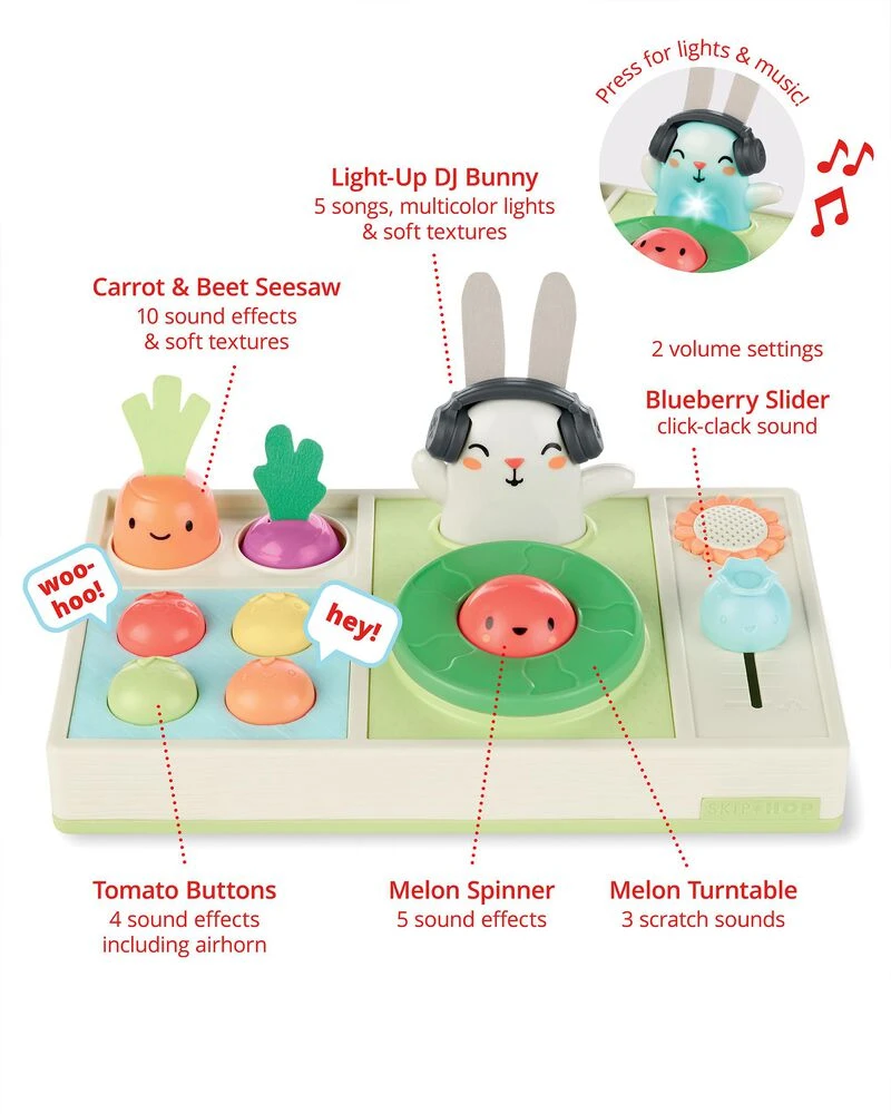 Skip Hop Farmstand Let The Beet Drop DJ Set Baby Musical Toy 3 Skip Hop Farmstand Let The Beet Drop DJ Set Baby Musical Toy - Image 3