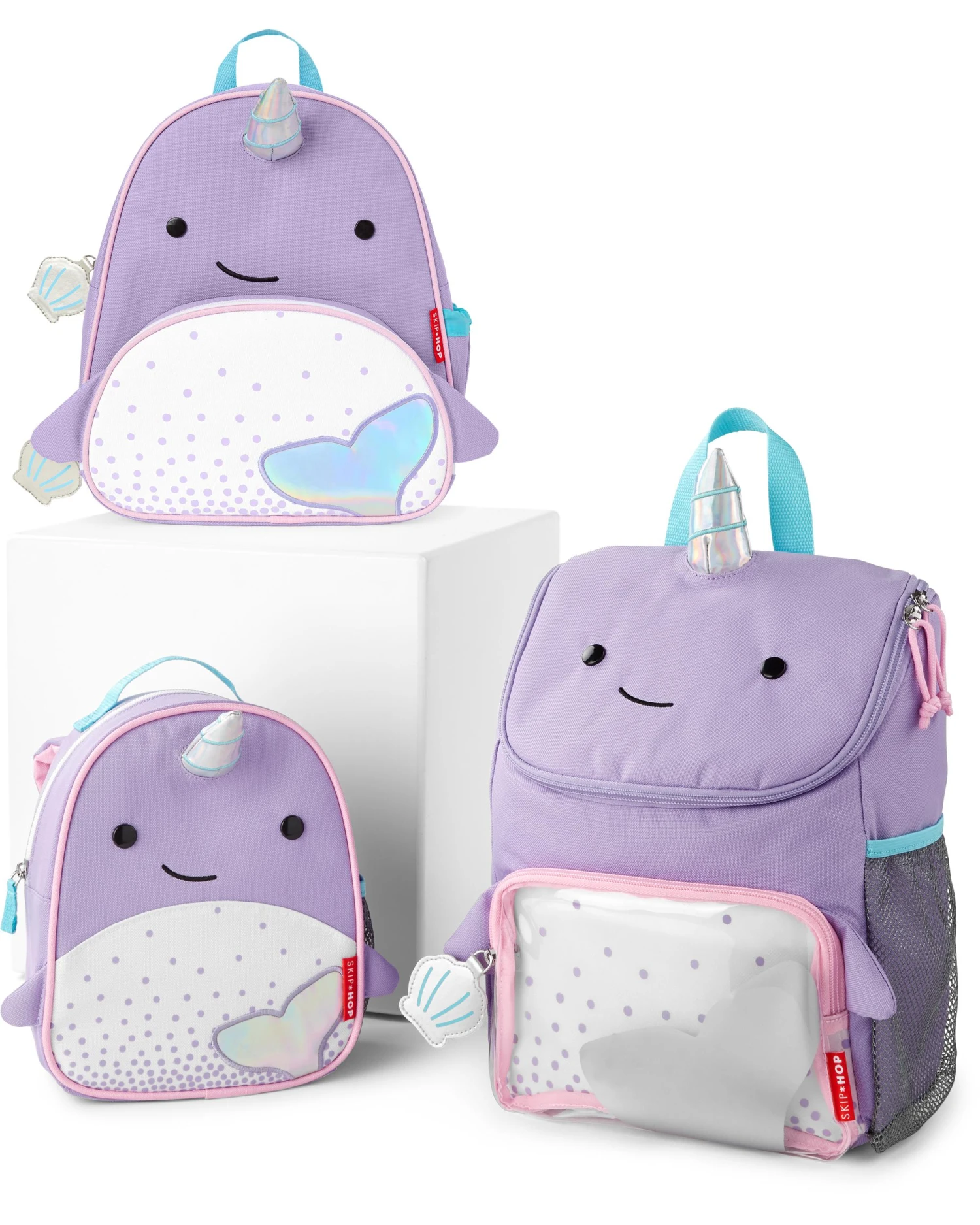 Skip Hop Zoo Big Kid Backpack - Narwhal 5 Skip Hop Zoo Big Kid Backpack - Narwhal - Image 5