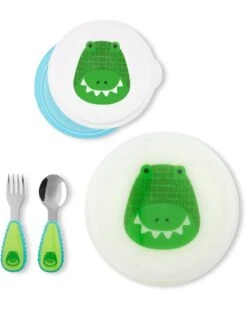 Skip Hop ZOO Table Ready Mealtime Set - Crocodile 5 Skip Hop ZOO Table Ready Mealtime Set - Crocodile -Skip Hop Store 9M930810 2