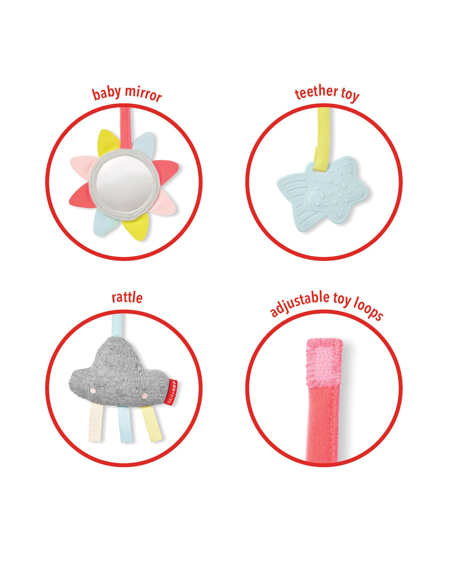 Skip Hop Silver Lining Cloud Wooden Activity Gym 4 Skip Hop Silver Lining Cloud Wooden Activity Gym - Image 4