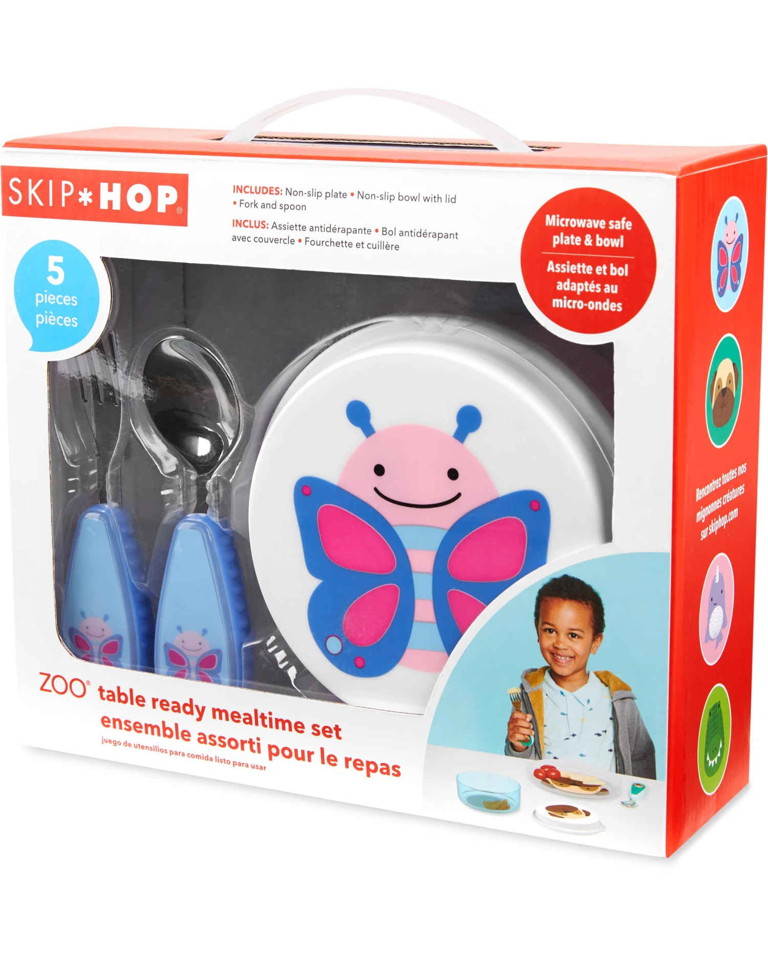 Skip Hop ZOO Table Ready Mealtime Set - Butterfly 1 Skip Hop ZOO Table Ready Mealtime Set - Butterfly