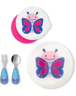 Skip Hop ZOO Table Ready Mealtime Set - Butterfly 5 Skip Hop ZOO Table Ready Mealtime Set - Butterfly -Skip Hop Store 9N582210 2