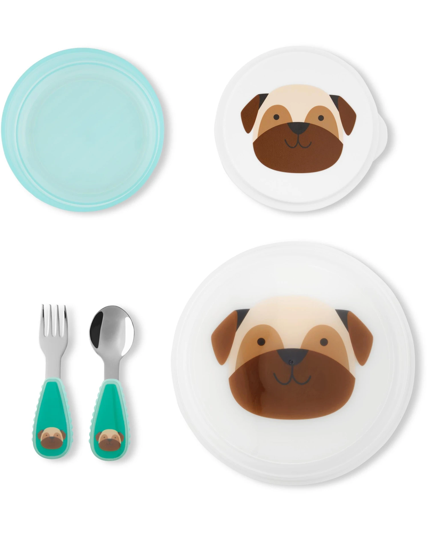 Skip Hop ZOO Table Ready Mealtime Set - Pug 2 Skip Hop ZOO Table Ready Mealtime Set - Pug - Image 2