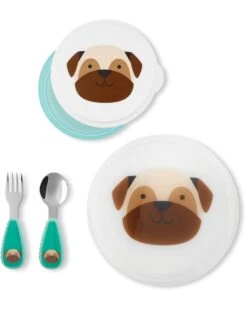 Skip Hop ZOO Table Ready Mealtime Set - Pug 5 Skip Hop ZOO Table Ready Mealtime Set - Pug -Skip Hop Store 9N582410 2