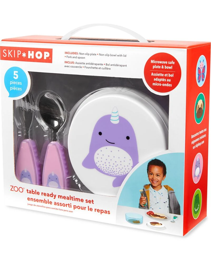 Skip Hop ZOO Table Ready Mealtime Set - Narwhal 1 Skip Hop ZOO Table Ready Mealtime Set - Narwhal