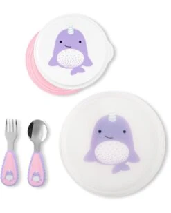 Skip Hop ZOO Table Ready Mealtime Set - Narwhal 5 Skip Hop ZOO Table Ready Mealtime Set - Narwhal -Skip Hop Store 9N582610 2