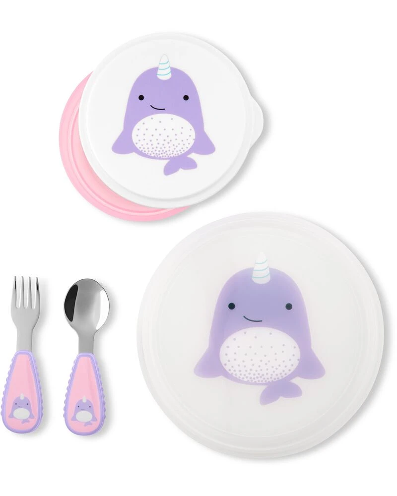 Skip Hop ZOO Table Ready Mealtime Set - Narwhal 3 Skip Hop ZOO Table Ready Mealtime Set - Narwhal - Image 3